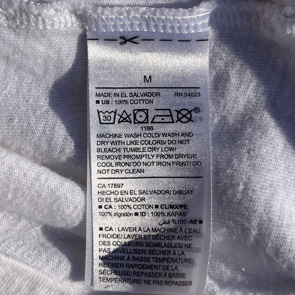 Old Navy; Classic White T-Shirt; NASA Logo Graphic; Deep Navy/Black Neckline; M - Picture 7 of 7